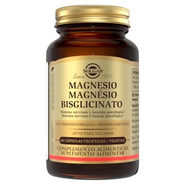 Solgar - Magnesio bisglicinato - 60 cápsulas vegetales