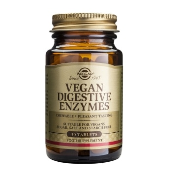 Solgar - Vegan Enzimas Digestivas - 50 comprimidos