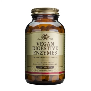 Solgar - Vegan Enzimas Digestivas - 250 comprimidos