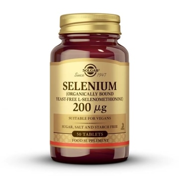 Solgar - Selenio 200 µg (sin levadura) - 50 comprimidos