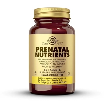 Solgar - Nutrients Prenatal - 60 Comprimidos