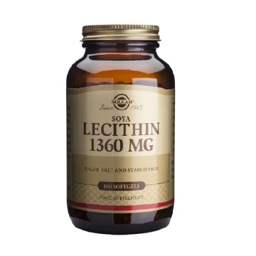 Solgar - Lecitina de Soja 1360 mg - 100 cápsulas blandas