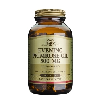 Solgar - Aceite de Prímula de Rosa 500 mg (Onagra) - 180 cápsulas blandas