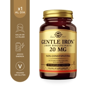 Solgar - Hierro GentleTM - 90 cápsulas vegetales