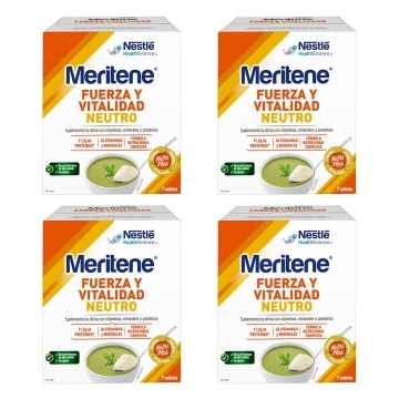 Meritene Fuerza y Vitalidad batido Neutro x4