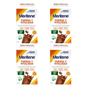 Pack Ahorro Meritene® Fuerza y Vitalidad 4 Batidos Chocolate 60 sobres
