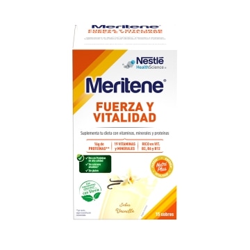 Meritene® Fuerza y Vitalidad Batido Vainilla - 15 sobres de 30g