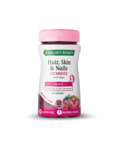 NATURE'S BOUNTY® Pelo, Piel y Uñas con Colágeno - 60 gominolas