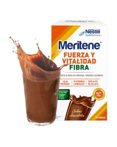 Meritene® Fuerza y Vitalidad Fibra - Batido Chocolate - 14 sobres de 35g