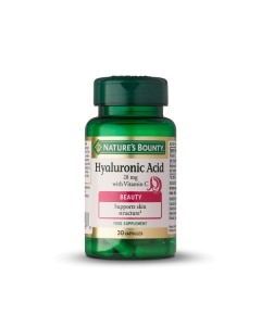 NATURE'S BOUNTY® Ácido Hialurónico 20 mg con Vitamina C - 30 cápsulas