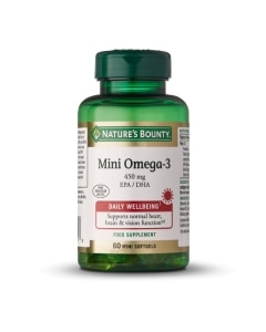 NATURE'S BOUNTY® Mini Omega-3 450 mg - 60 mini cápsulas blandas