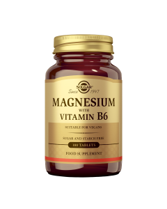 Solgar - Magnesio con Vitamina B6 - 100 comprimidos