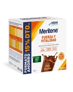 Meritene&reg; Fuerza y Vitalidad Batido Chocolate - 30 sobres de 30g &ndash; Formato Ahorro