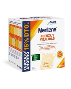 Meritene&reg; Fuerza y Vitalidad Batido Vainilla - 30 sobres de 30g &ndash; Formato Ahorro