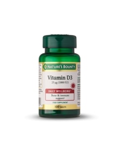 NATURE'S BOUNTY® Vitamina D3 25 µg (1000UI) - 100 comprimidos