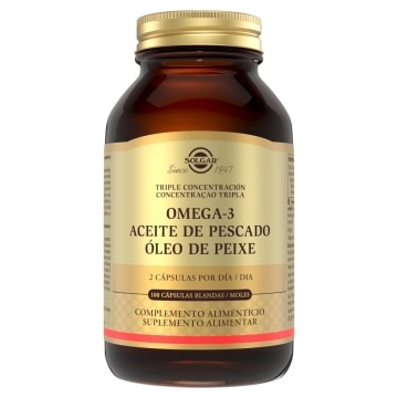 Solgar - Omega-3 Triple Concentración - 100 cápsulas blandas