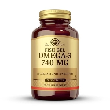 Solgar - Fish Gel omega-3 740 mg - 50 cápsulas blandas