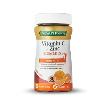 NATURE'S BOUNTY® Vitamina C + Zinc - 60 gominolas