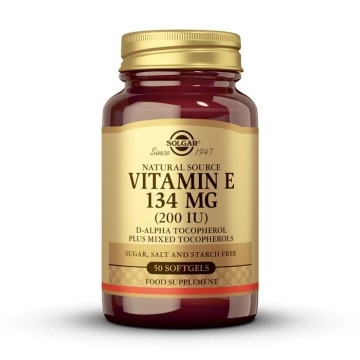 Solgar - Vitamina E 200 UI - 50 cápsulas blandas