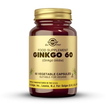 Solgar - Ginkgo 60 - 60 cápsulas vegetales
