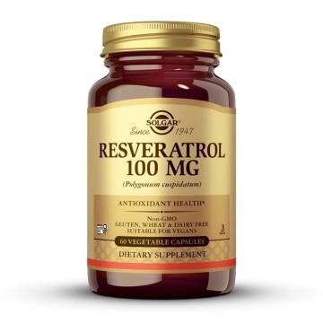 Solgar - Resveratrol 100 mg - 60 cápsulas vegetales
