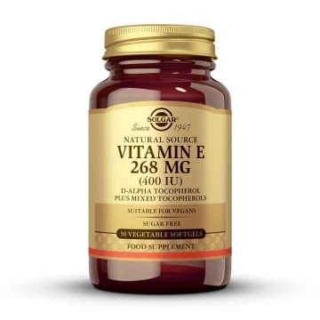 Solgar - Vitamina E 400 UI - 50 cápsulas blandas vegetales