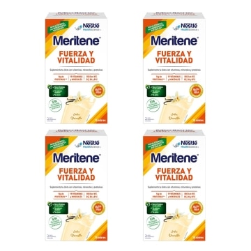 Meritene Fuerza y Vitalidad batido Vainilla x4