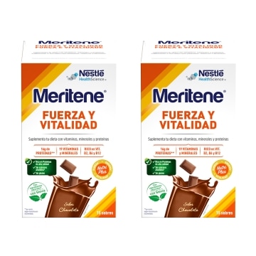 Pack Ahorro Meritene® Fuerza y Vitalidad 2 Batidos Chocolate 30 sobres