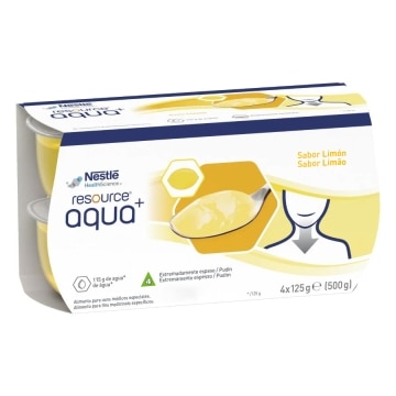 Resource® Aqua+ Gelificada - Limón - Pack 4 tarrinas de 125g