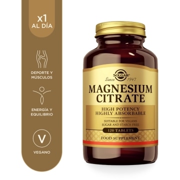 Solgar - Citrato de magnesio  - 60 comprimidos