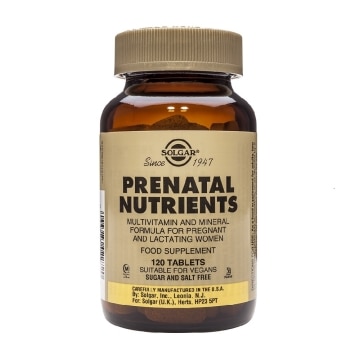 Solgar® Nutrientes Prenatales - 120 comprimidos