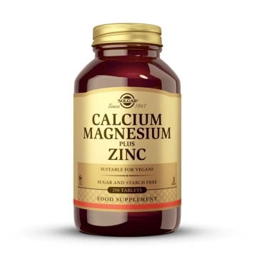 Solgar - Calcio y Magnesio con Zinc - 250 comprimidos
