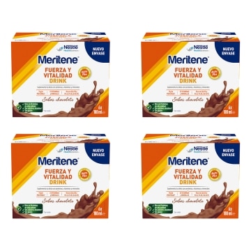 Pack Ahorro Meritene® Fuerza y Vitalidad 4 Drink - Chocolate -  24 botellas