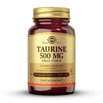 Solgar - Taurina 500 mg - 50 cápsulas vegetales