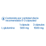 Tabla nutricional Pure® Encapsulations L-Glutamina 60 cápsulas thumbnail