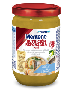 Meritene&reg; Nutrici&oacute;n Reforzada - Pur&eacute; Merluza con bechamel - Tarro 300g