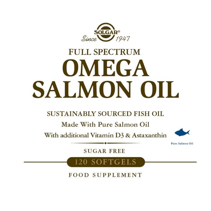 Solgar - Full Spectrum Omega Salmon Oil® - 120 cápsulas blandas