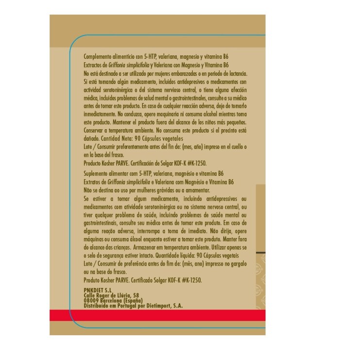 Solgar -  Griffonia 5-HTP - 90 cápsulas vegetales