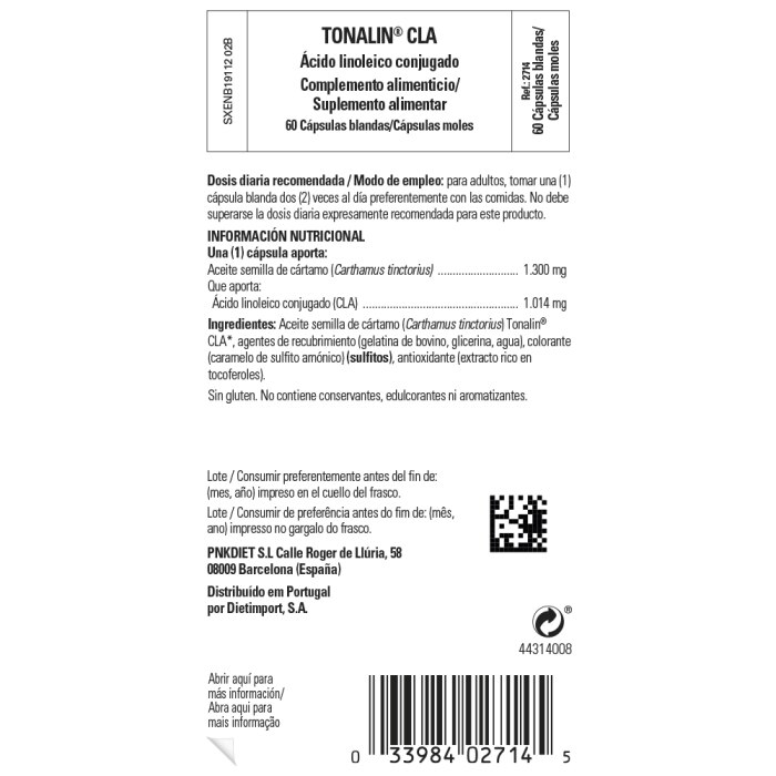 Solgar - Tonalin CLA - 60 cápsulas blandas