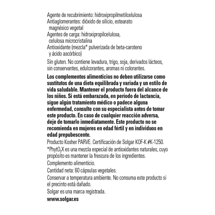 Solgar - Sabal extracto de baya - 60 cápsulas vegetales