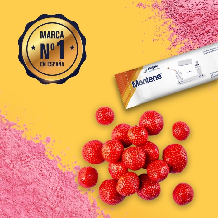 Meritene® Fuerza y Vitalidad Batido Fresa - 15 sobres de 30 g