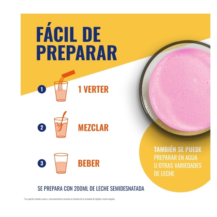 Meritene® Fuerza y Vitalidad Batido Fresa - 15 sobres de 30 g