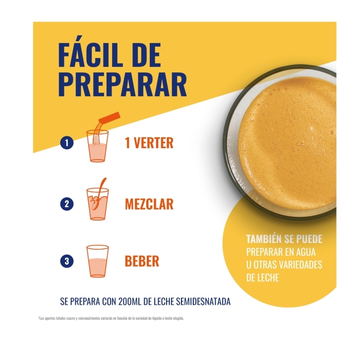 Meritene® Fuerza y Vitalidad Batido Café Descafeinado - 15 sobres de 30g