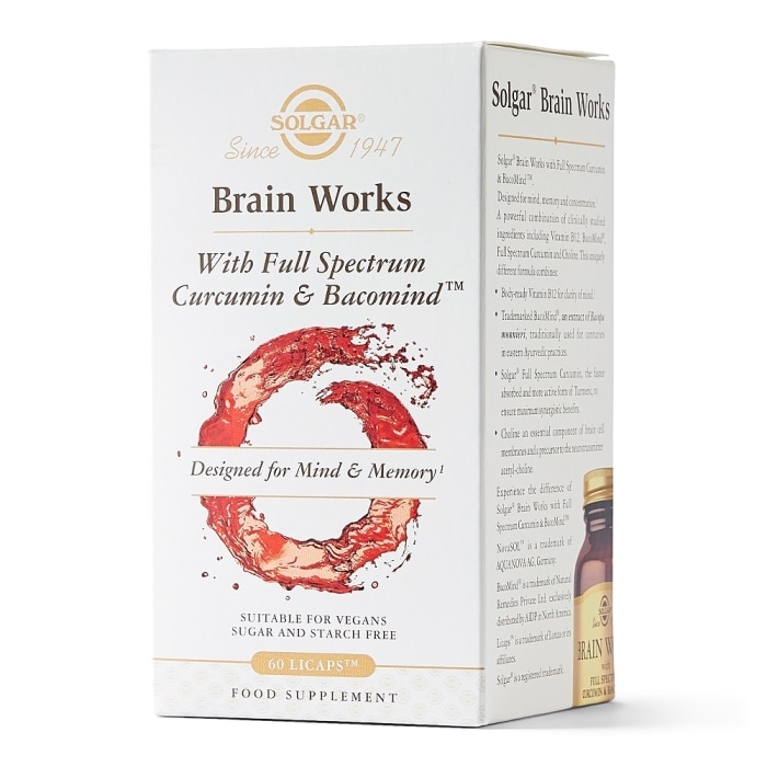 Solgar - Brain Works - 60 cápsulas vegetales (Licaps)