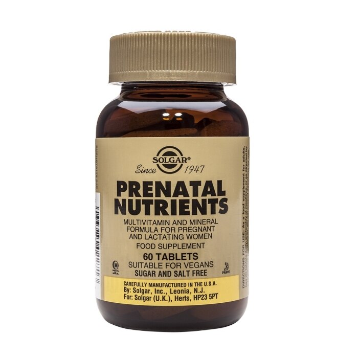 Solgar® Nutrientes Prenatales - 60 comprimidos Solgar® Nutrientes Prenatales - 60 comprimidos