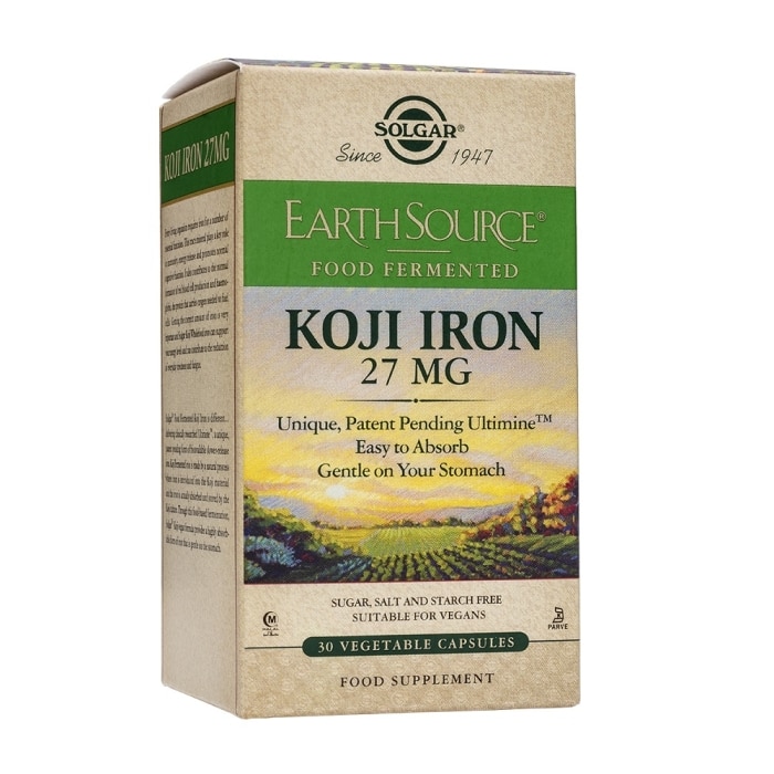 Solgar - Earth source Koji iron - 30 cápsulas vegetales