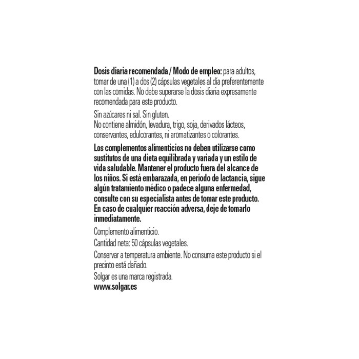 Solgar - Reishi shiitake maitake extracto de hongo - 50 cápsulas vegetales