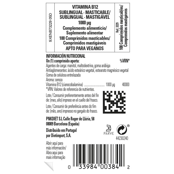 Solgar - Vitamina B12 1000 μg - 100 comprimidos