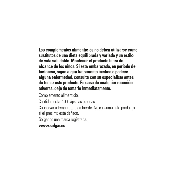 Solgar - Vitamina D3 1000 IU 25 μg - 100 cápsulas blandas