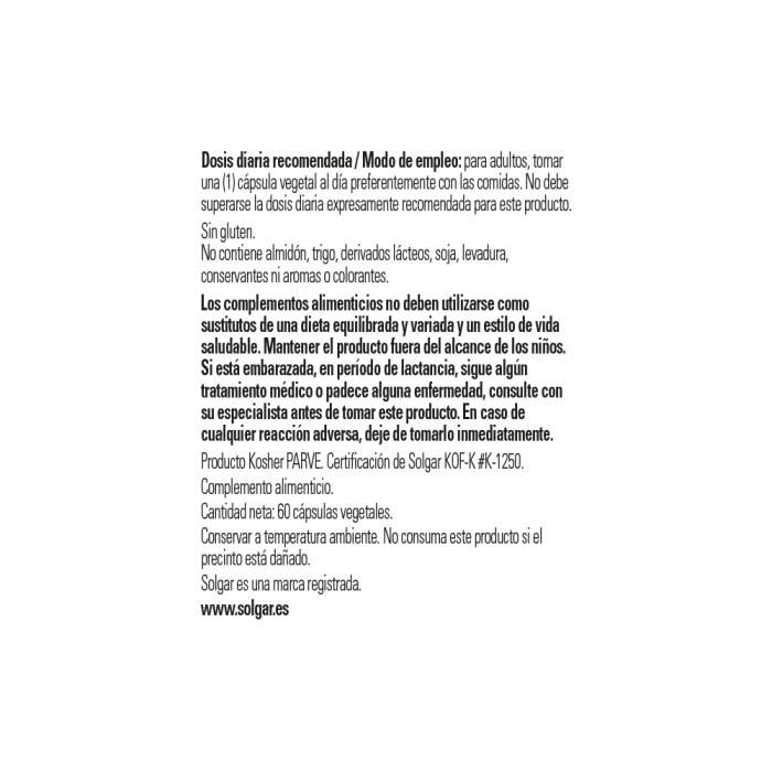 Solgar - Vitamina D3 4000 UI (100 µg) - 60 cápsulas vegetales